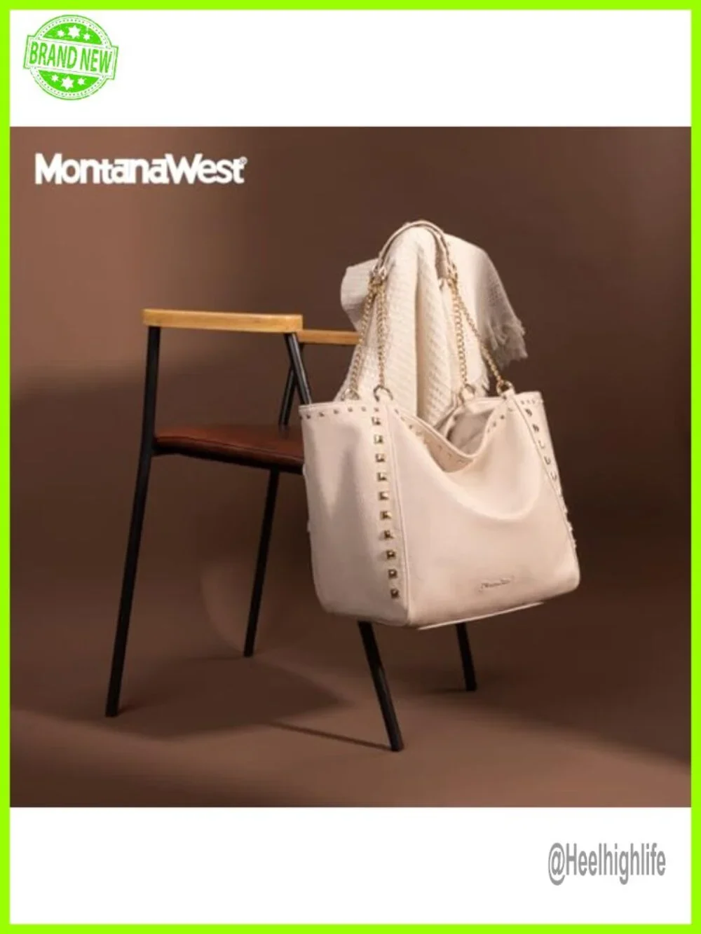 Vegan Leather Oversized Tote Hobo Bag with Chain Handle